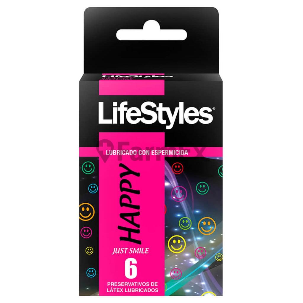 Preservativos Lifestyles Happy x 6 unidades PRATER